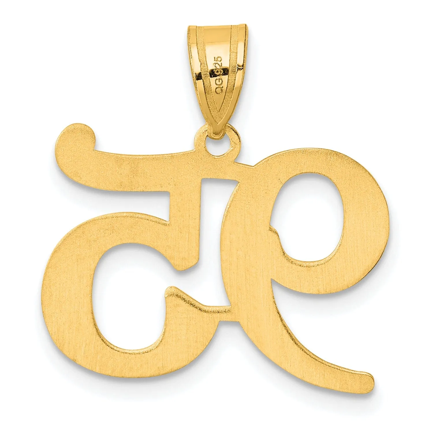 14k Yellow Gold Polished Finish Number 95 Charm Pendant