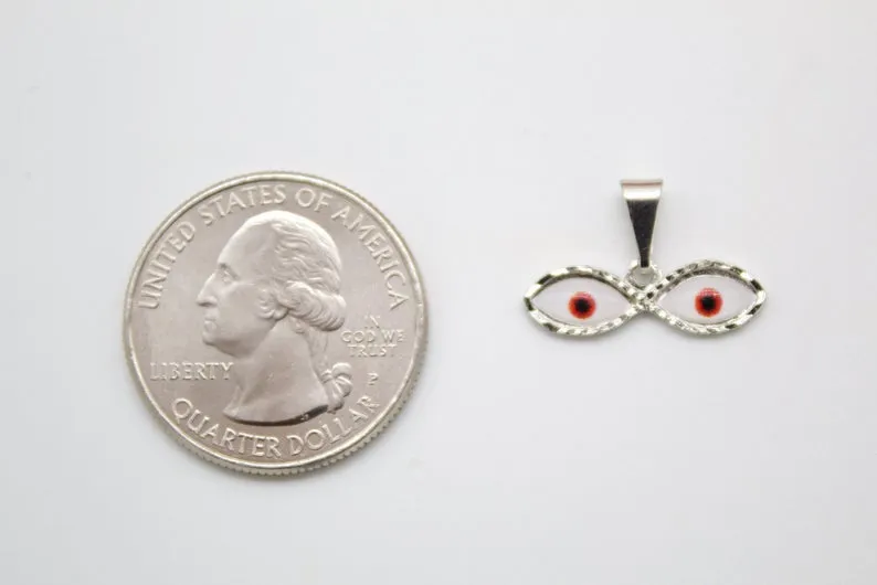 18K Gold Filled Evil Eyes Pendant (A205)