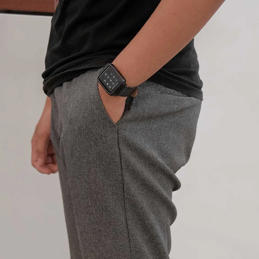 Apple Watch MID GREY NARROW CHALK STRIPE