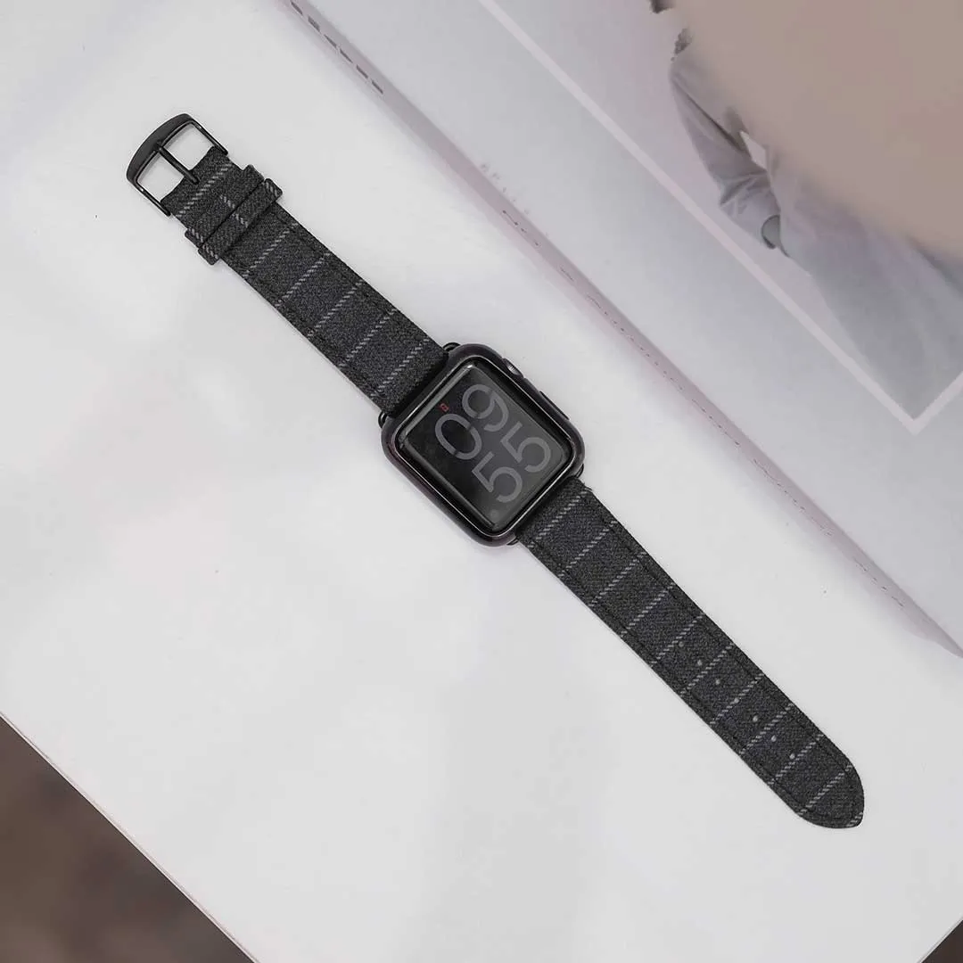 Apple Watch MID GREY NARROW CHALK STRIPE