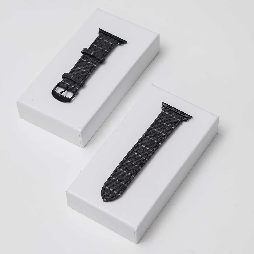 Apple Watch MID GREY NARROW CHALK STRIPE