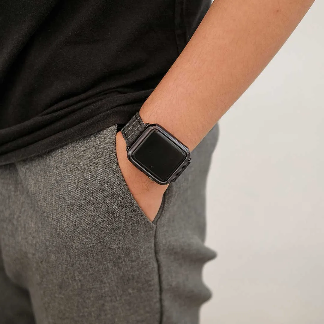 Apple Watch MID GREY NARROW CHALK STRIPE