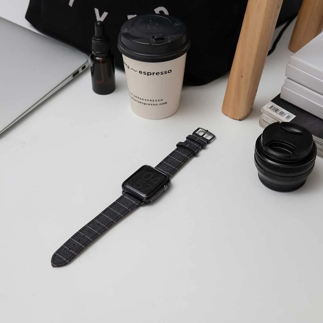 Apple Watch MID GREY NARROW CHALK STRIPE