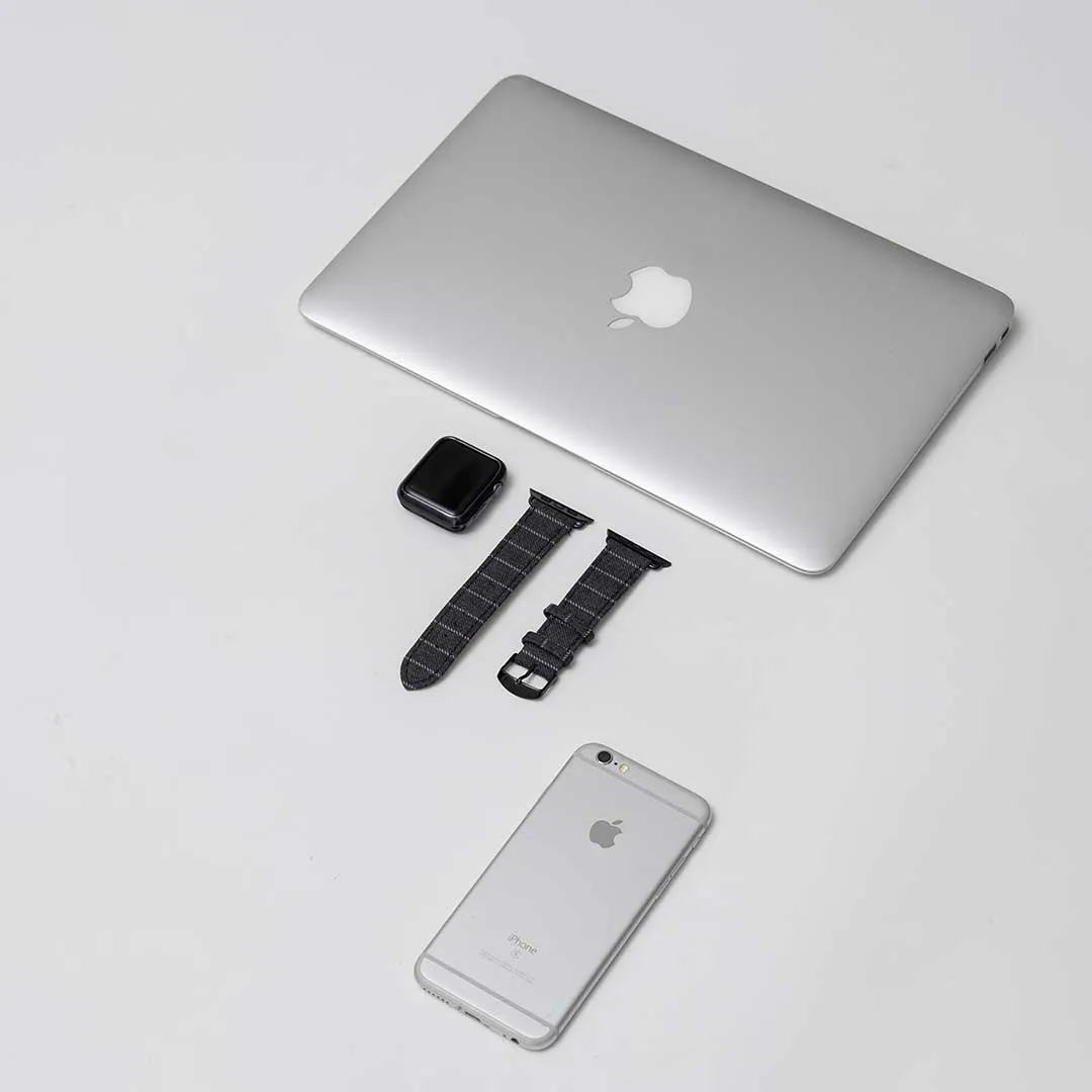 Apple Watch MID GREY NARROW CHALK STRIPE