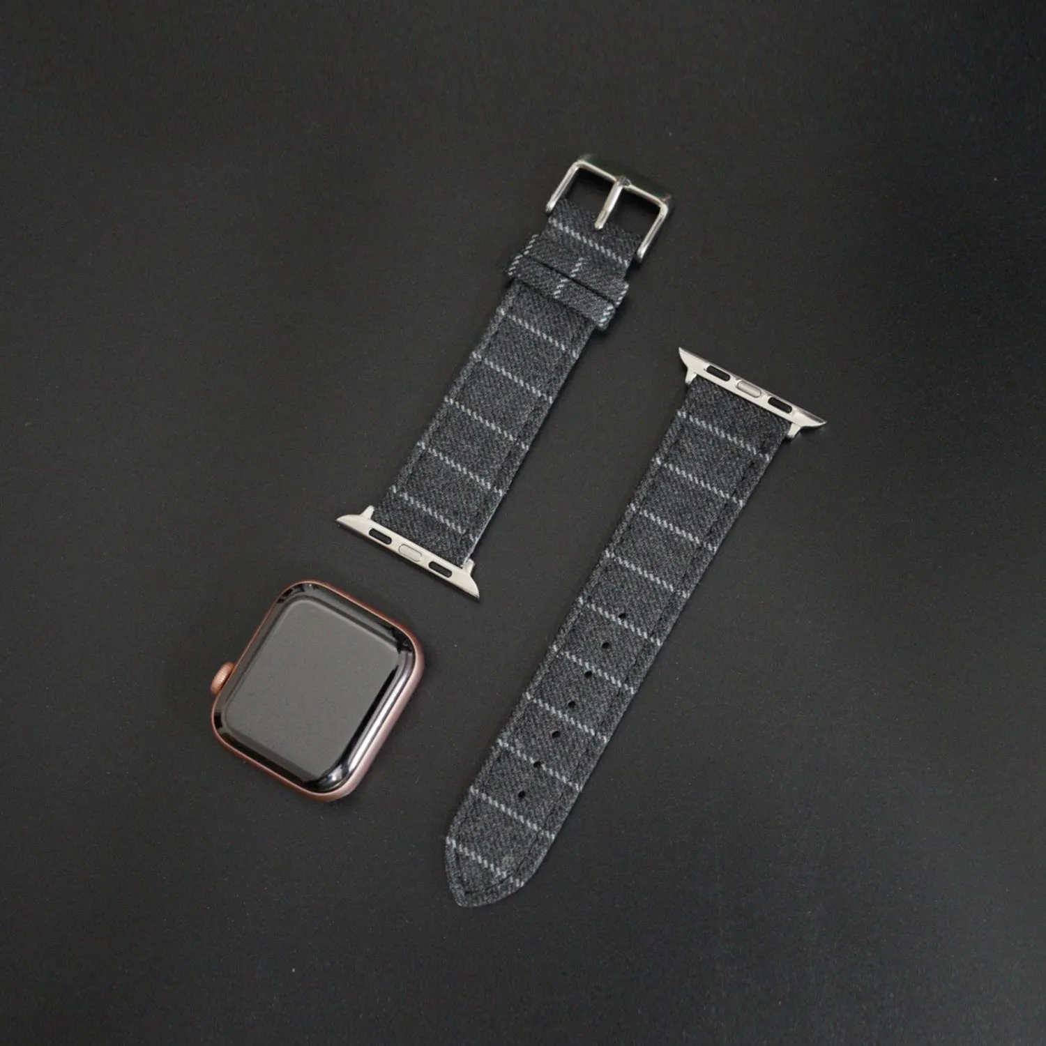 Apple Watch MID GREY NARROW CHALK STRIPE