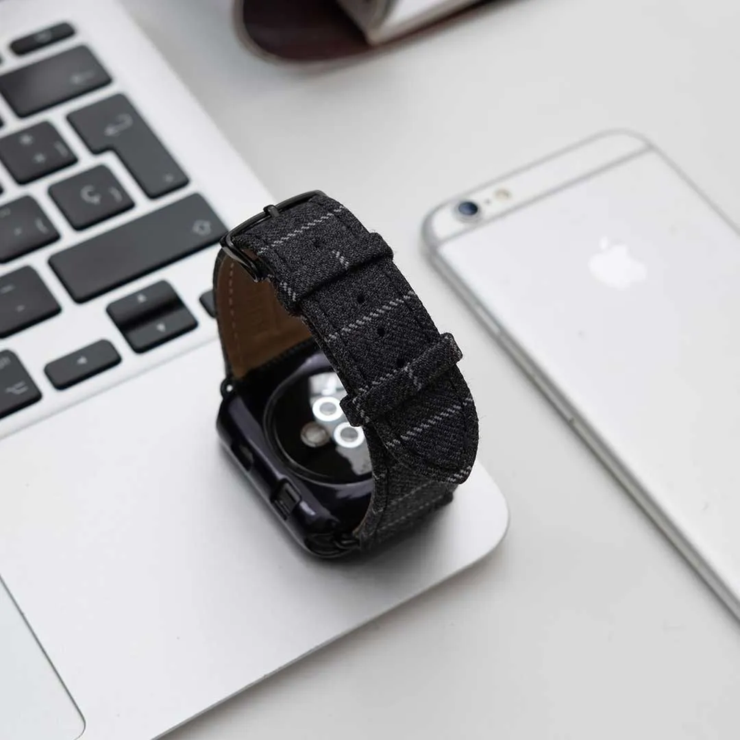 Apple Watch MID GREY NARROW CHALK STRIPE