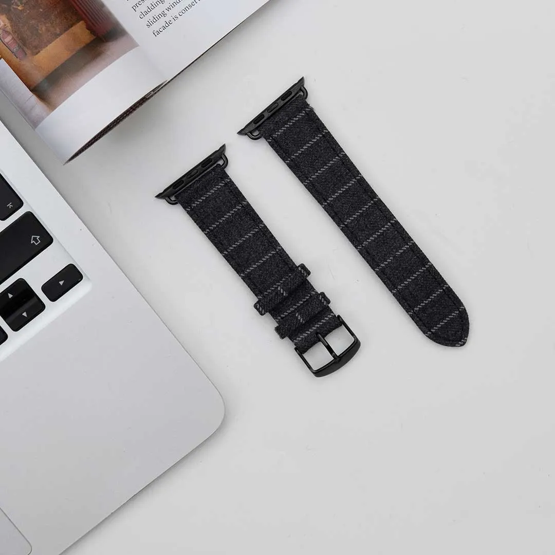 Apple Watch MID GREY NARROW CHALK STRIPE