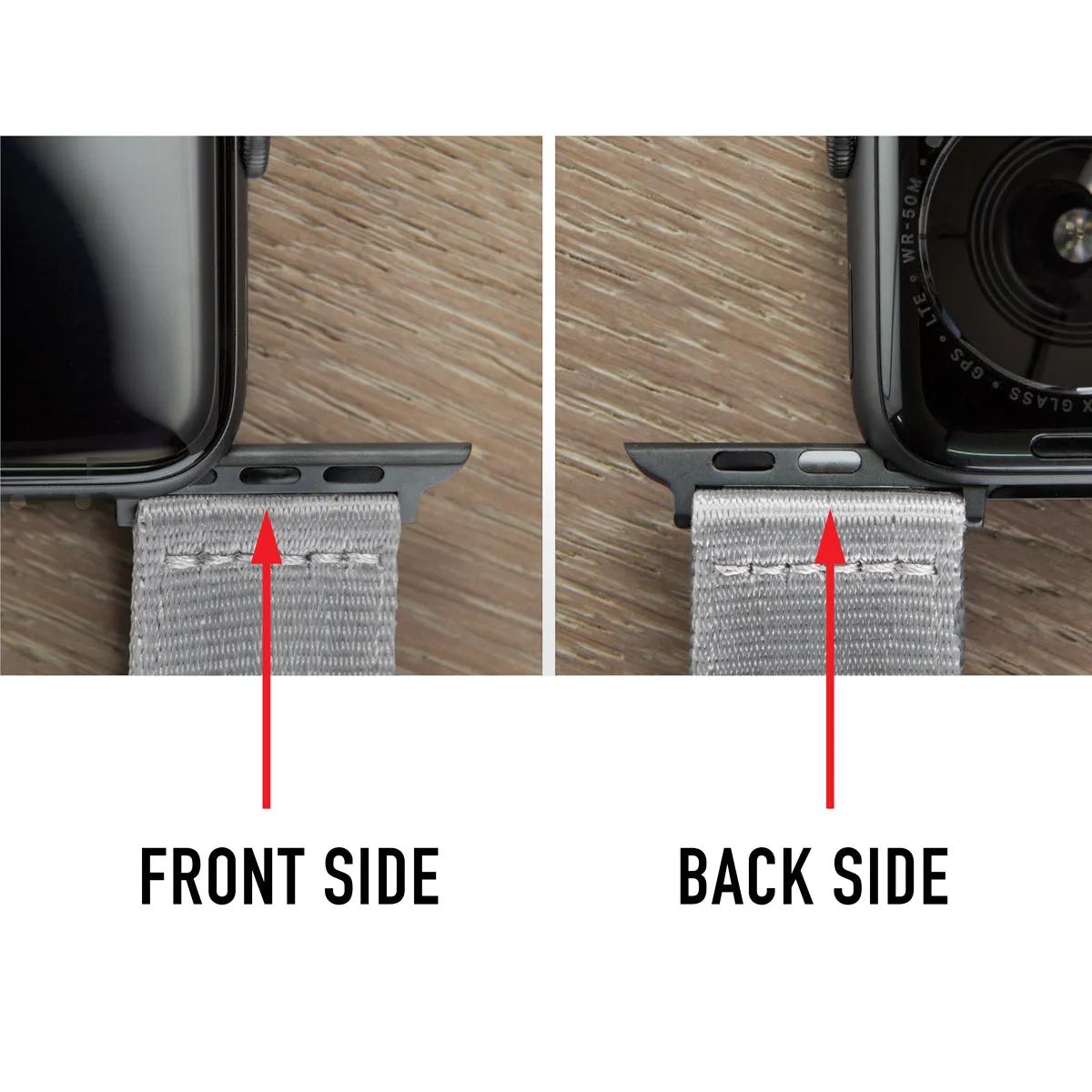 Apple Watch Seat Belt Nylon Watch Band - Olive/Stainless