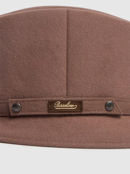 Borsalino   4.5cm Pocket wool felt hat 