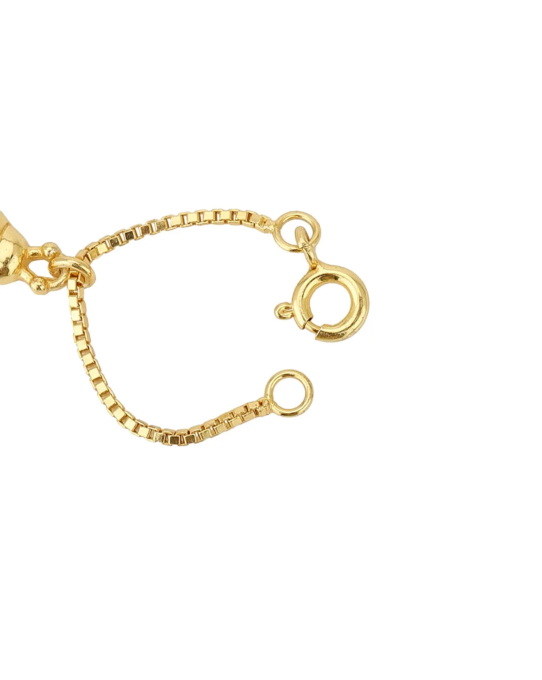 Carlton London Gold Plated Lady Bug Shape Non-Studded Watch Charm For Women