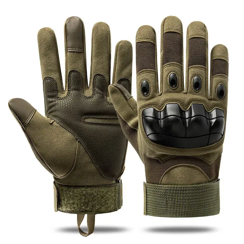 Full Finger Tactical Gloves Hard Shell Microfiber Leather Off-Road Riding MTB Motorcycle Gloves Bike Moto Accessories