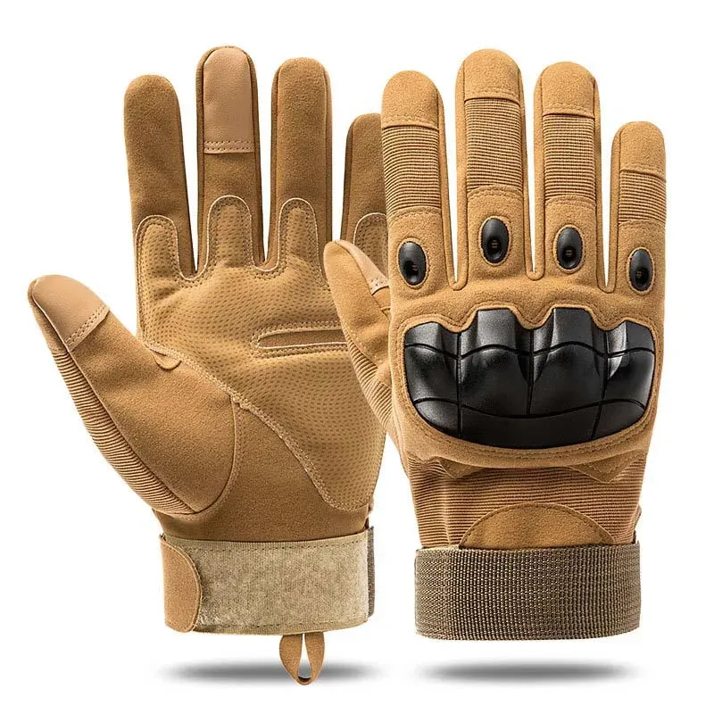 Full Finger Tactical Gloves Hard Shell Microfiber Leather Off-Road Riding MTB Motorcycle Gloves Bike Moto Accessories