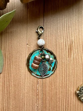 Naughty Naturals Turquoise Disk Pendant