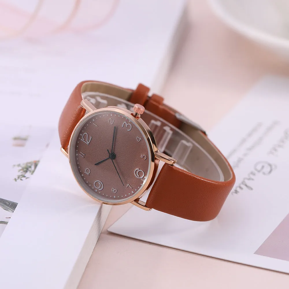 New Simple Belt Watch Women's Casual Student Quartz Women's Watch