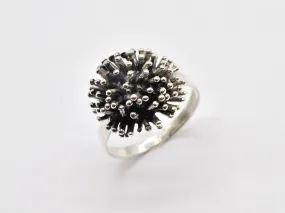 Spiky Silver Ring - Sear Urchin Ring - Hedgehog Ring