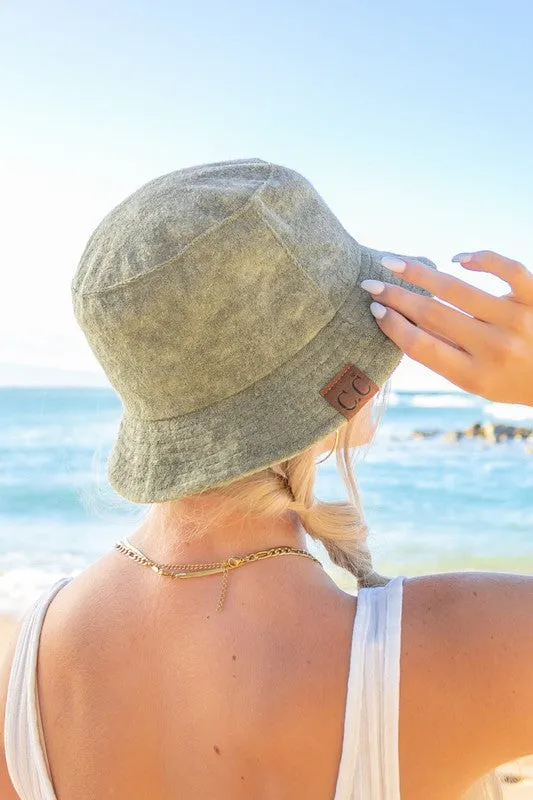 Terry Cloth Bucket Hat in 10 Colors