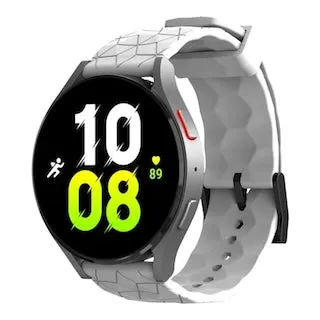 TheHorse 20mm Range compatible Silicone Football Pattern Watch Straps