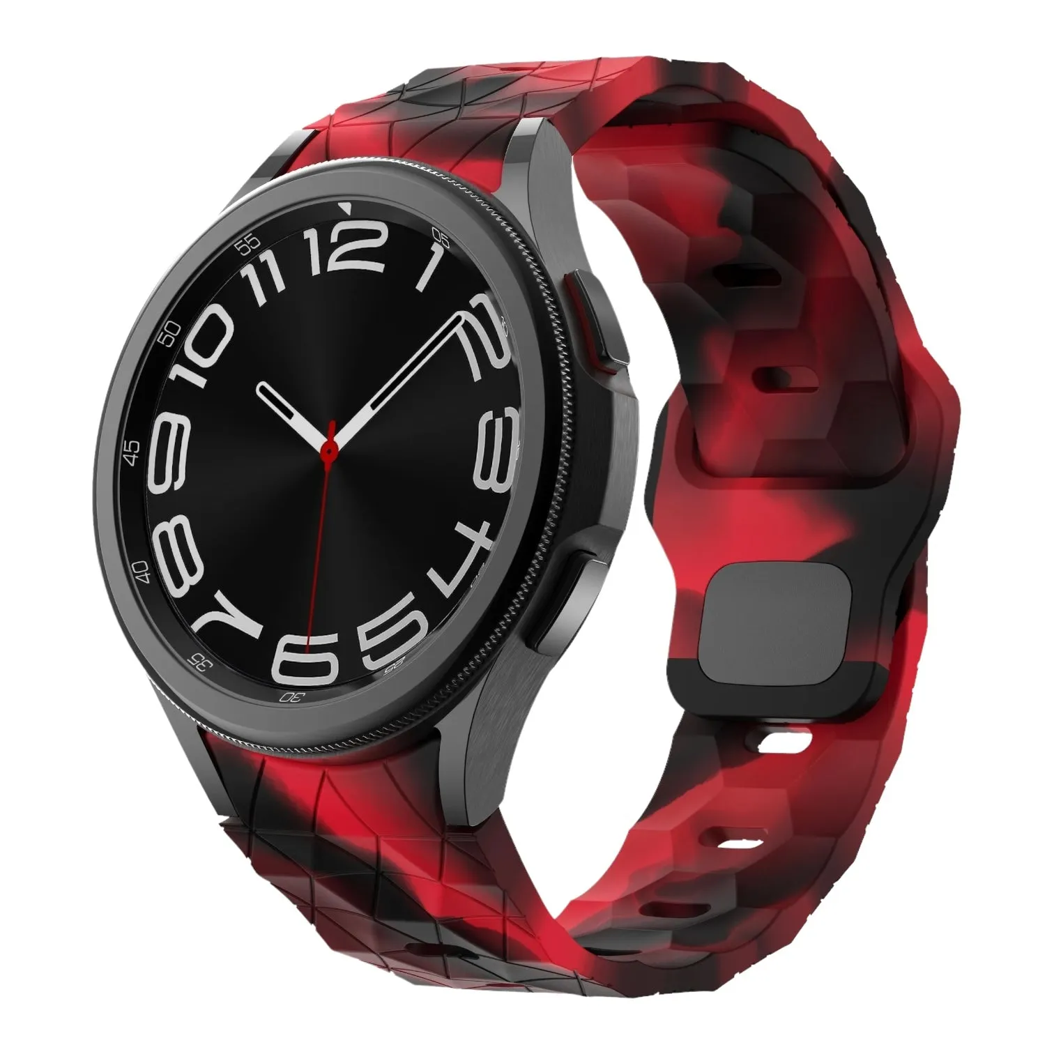 TheHorse 20mm Range compatible Silicone Football Pattern Watch Straps